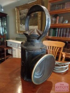 antieke trein lamp, VERKOCHT