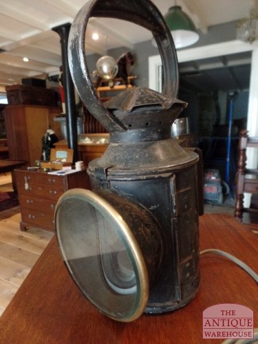 Antieke trein lamp 2