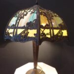 Antike Slagglaslampe 1