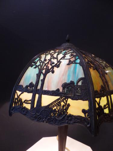 Antike Slagglaslampe 2