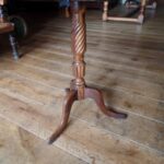 Vierkante Mahonie Tilt Top Tafel 2