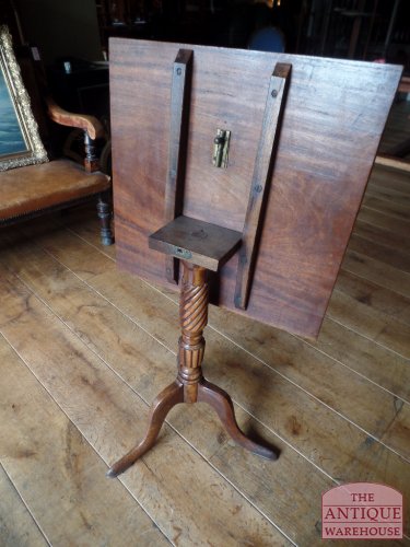 Vierkante Mahonie Tilt Top Tafel 3