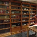 Antieke viervoudige eiken originele Globe Wernicke boekenkast 1