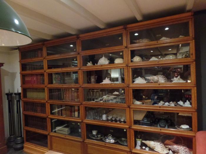 Antieke viervoudige eiken originele Globe Wernicke boekenkast 3