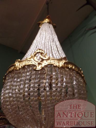 antieke vuurvergulde zakkoonluchter