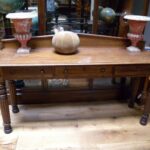 Antieke Wandtafel van Mahoniehout 1