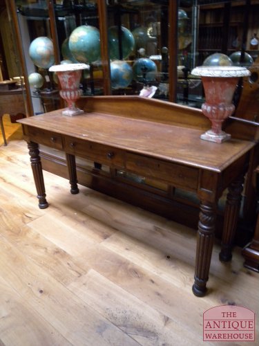 Antieke Wandtafel van Mahoniehout 3