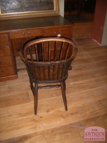 antieke windsorstoel, eiken, Engels, circa 1825 2