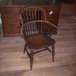 antieke windsorstoel, eiken, Engels, circa 1825 3