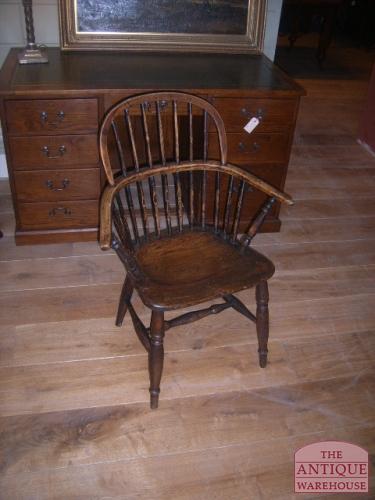 antieke windsorstoel, eiken, Engels, circa 1825 3