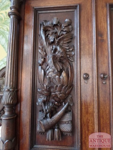 antieke Zuid Duitse Schwarzwalder jacht kast 4