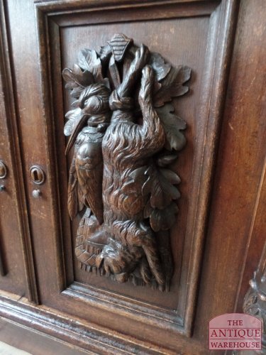 antieke Zuid Duitse Schwarzwalder jacht kast 5