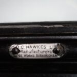 Antieke zwart gepolitourde kleine vitrine 4