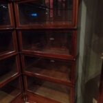 Antieke mahonie hoek Globe Wernicke boekenkast 2