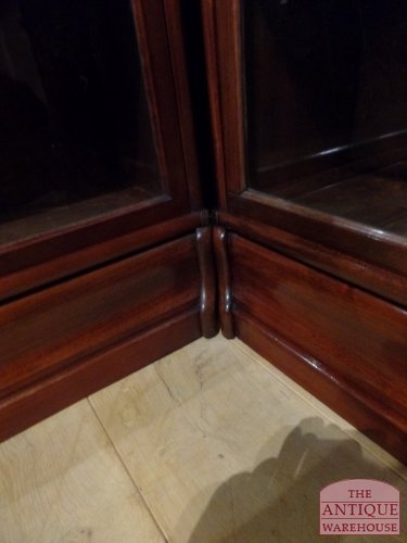 Antieke mahonie hoek Globe Wernicke boekenkast 3