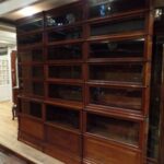 Antieke Engelse mahonie Globe Wernicke boekenkast 1