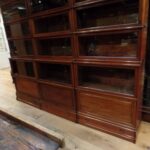 Antieke Engelse mahonie Globe Wernicke boekenkast 2