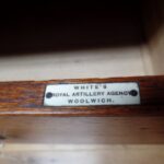 Antieke campaign chest, White’s Royal Artillery Woolwich 2