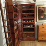 Antieke mahonie hoek Globe Wernicke bibliotheekkast 2