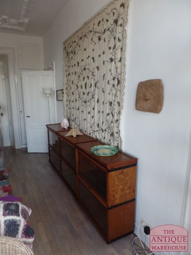 Antieke Globe Wernicke boekenkast met diepe elementen 3