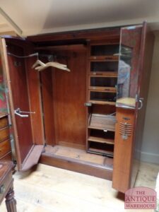 antique mahogany compactom, SOLD