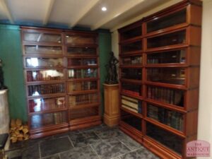 antique mahogany Globe Wernicke bookcase