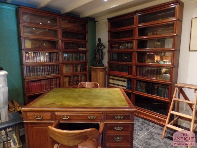 Antieke mahonie Globe Wernicke boekenkast 2