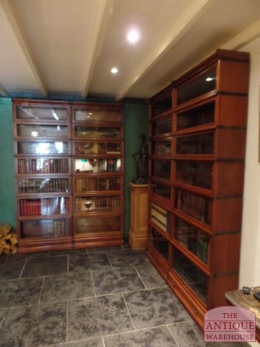 Antieke mahonie Globe Wernicke boekenkast 3