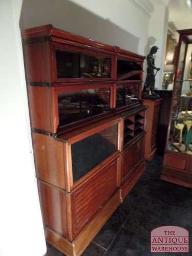 Antieke mahonie Globe Wernicke boekenkast 2