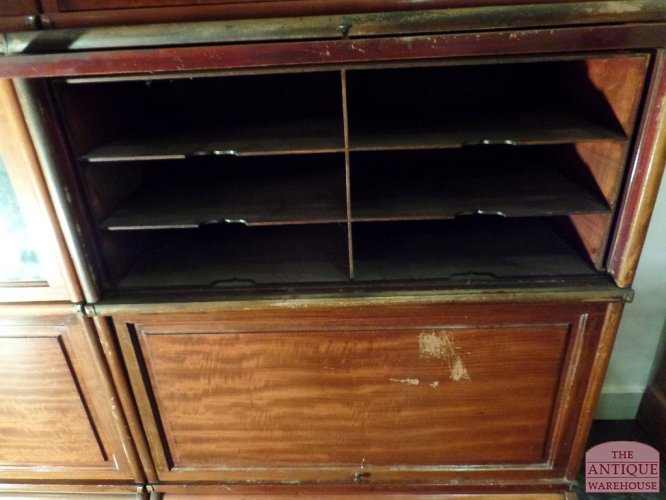 Antieke mahonie Globe Wernicke boekenkast 3