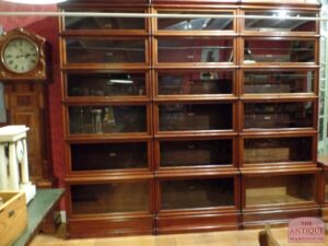 antique mahogany Globe Wernicke bookcases
