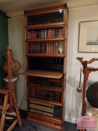 Antieke mahonie Globe Wernicke boekenkasten 3