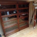 Antieke mahonie Globe Wernicke boekenkasten 1