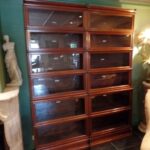 Antieke zesvoudige mahonie stapelbare originele Globe Wernicke boekenkast 2