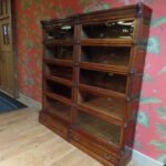 Antieke mahonie stapelbare Globe Wernicke boekenkast, de Rolls Royce onder de Globe Wernicke boekenkasten 1