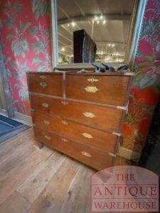 antique military chest of drawers, antieke ladekast