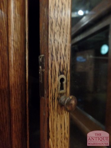 Antieke eiken hoek stapelbare Globe Wernicke boekenkast in originele staat 3