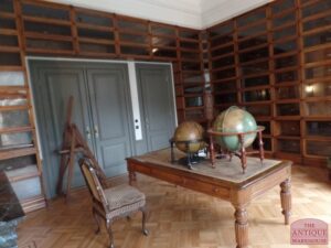 antique oak globe Wernicke library, eiken Globe Wernicke bibliotheek