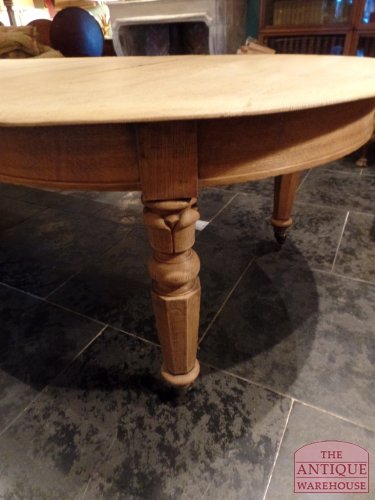 Antieke eiken uitschuifbare eettafel 3