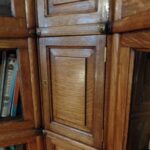 Antieke eiken stapelbare hoek Globe Wernicke boekenkast in originele staat 2