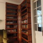Antieke eiken stapelbare hoek Globe Wernicke boekenkast in originele staat 3