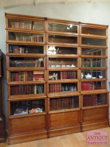 antique oak sectional Globe Wernicke bookcase