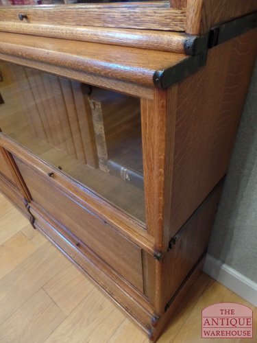 Antieke eiken stapelbare Globe Wernicke boekenkast 2