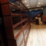 Antieke originele mahonie Globe Wernicke bibliotheekkast 2