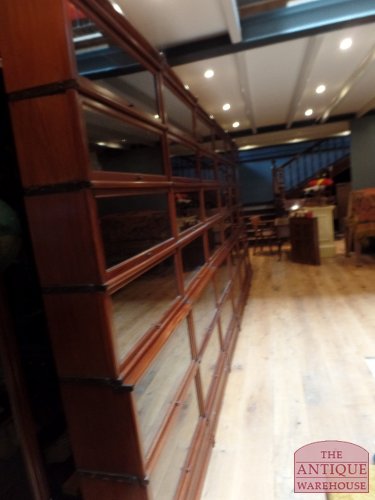 Antieke originele mahonie Globe Wernicke bibliotheekkast 2