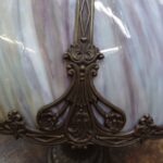 antieke Tiffany type panel lamp 3