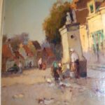 Dorpsgezicht met waterpomp 2