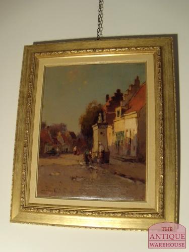 Dorpsgezicht met waterpomp 3