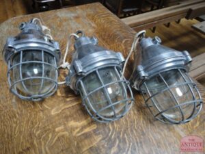 drie vintage  lamp, VERKOCHT