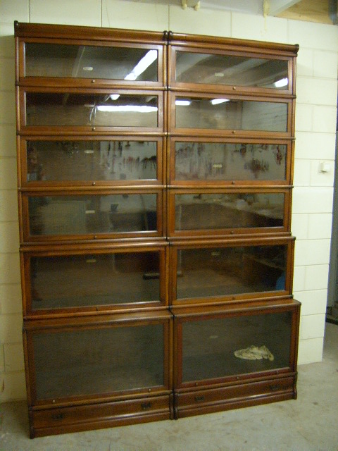 Dubbele stapel mahonie Globe Wernicke 2